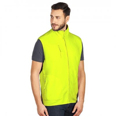 POLARIS VEST, prsluk od brušenog polara, neon žuti