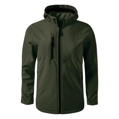 PROTECT MEN, softshell jakna sa skidajućom kapuljačom, maslinasta
