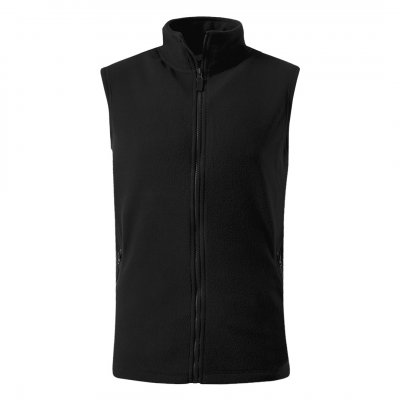 GLECHER VEST, prsluk od brušenog polara, 220 g/m2, crni