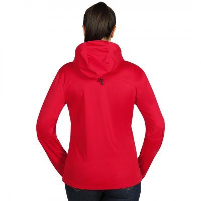 RIDER WOMEN, ženska softšel jakna sa kapuljačom, crvena