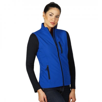 SKIPPER VEST WOMEN, ženski softšel prsluk, rojal plavi