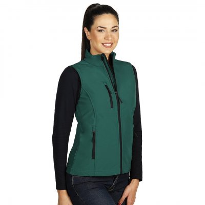 SKIPPER VEST WOMEN, ženski softšel prsluk, zeleni