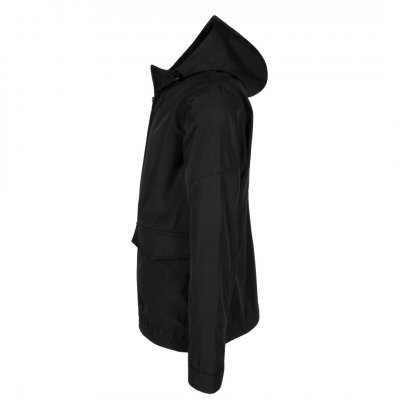 PACIFIC, softshell jakna sa kapuljačom, crna