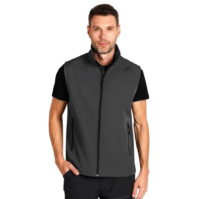 BEST NEO VEST, softshell prsluk, tamno sivi