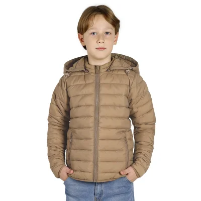 LIBERTY JACKET KID, dečja jakna sa kapuljačom, svetlo braon