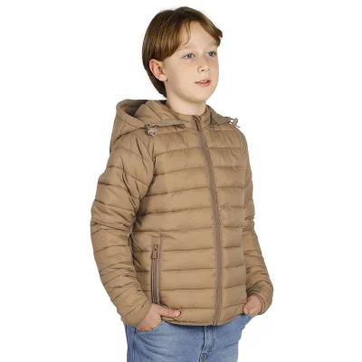 LIBERTY JACKET KID, dečja jakna sa kapuljačom, svetlo braon