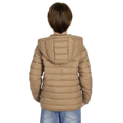 LIBERTY JACKET KID, dečja jakna sa kapuljačom, svetlo braon