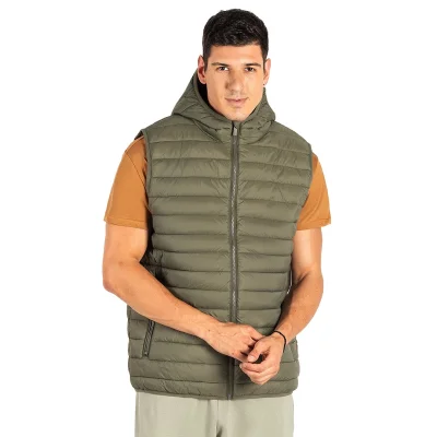 LIBERTY HOOD VEST MEN, prsluk sa kapuljačom, maslinasti