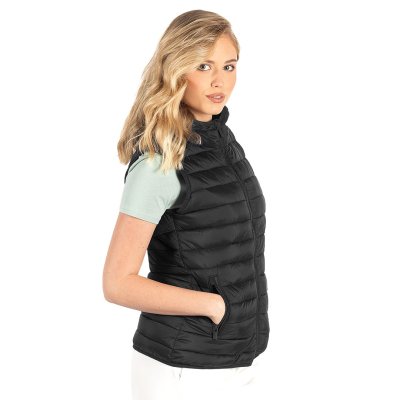LIBERTY HOOD VEST WOMEN, ženski prsluk sa kapuljačom, crni