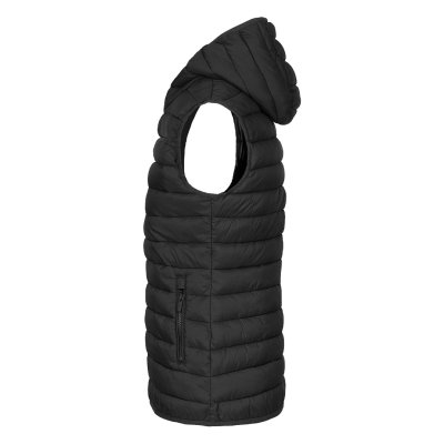LIBERTY HOOD VEST WOMEN, ženski prsluk sa kapuljačom, crni