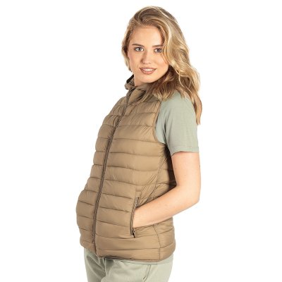 LIBERTY HOOD VEST WOMEN, ženski prsluk sa kapuljačom, svetlo braon