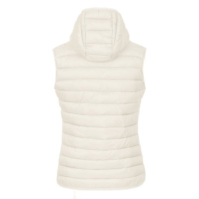 LIBERTY HOOD VEST WOMEN, ženski prsluk sa kapuljačom, krem-beli