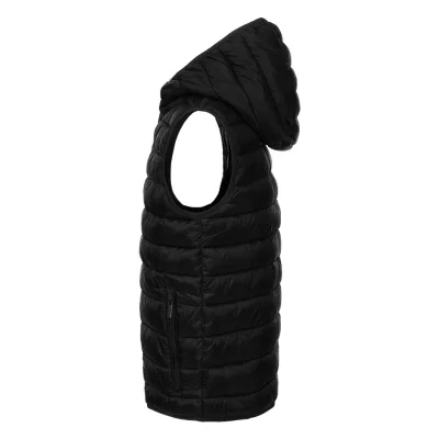 LIBERTY HOOD VEST KID, dečji prsluk sa kapuljačom, crni