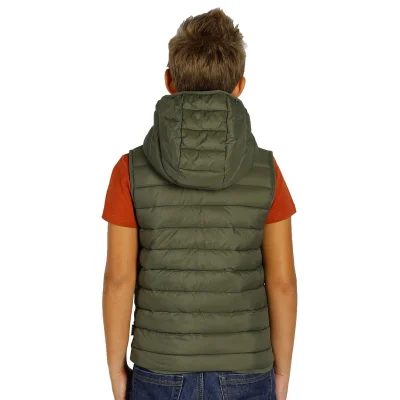 LIBERTY HOOD VEST KID, dečji prsluk sa kapuljačom, maslinasti