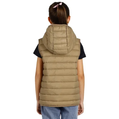 LIBERTY HOOD VEST KID, dečji prsluk sa kapuljačom, svetlo braon