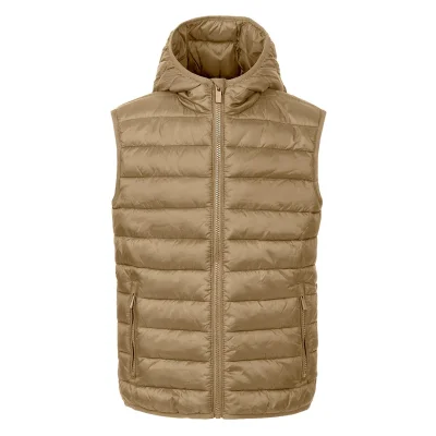 LIBERTY HOOD VEST KID, dečji prsluk sa kapuljačom, svetlo braon