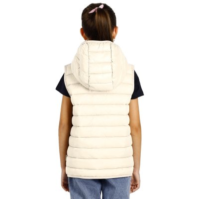 LIBERTY HOOD VEST KID, dečji prsluk sa kapuljačom, krem-beli