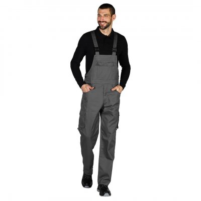 CRAFT BIB PANTS, radni polukombinezon, tamno sivi