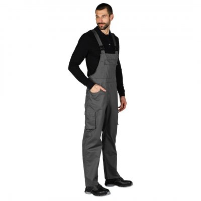 CRAFT BIB PANTS, radni polukombinezon, tamno sivi