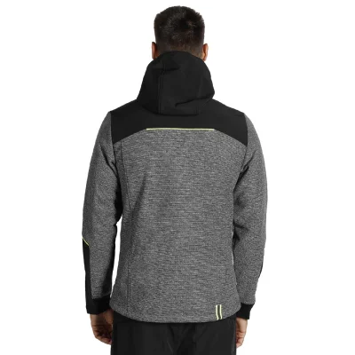 PANTHER GREY JACKET, softshell jakna sa kapuljačom, neon žuta