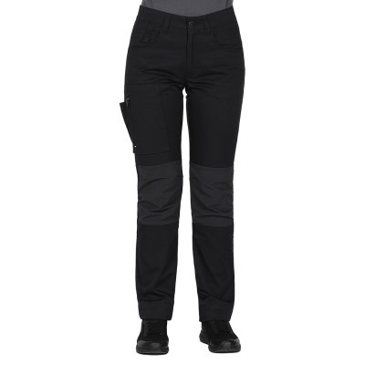 ROVER WOMEN S, ženske servisne radne pantalone sa elastinom, crni