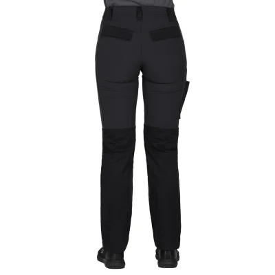 ROVER WOMEN S, ženske servisne radne pantalone sa elastinom, crni