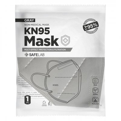 KN95, maska, siva