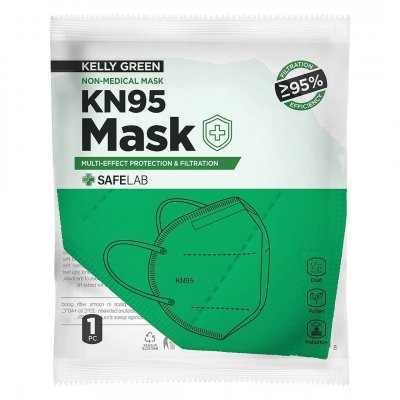 KN95, maska, keli zelena