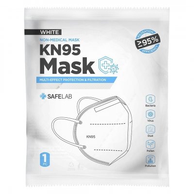 KN95, maska, bela