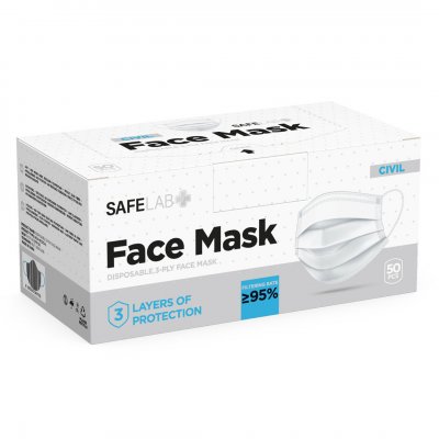 DFM 50, maska za jednokratnu upotrebu, bela