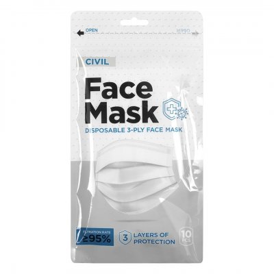 DFM 10, zaštitna maska za jednokratnu upotrebu, bela