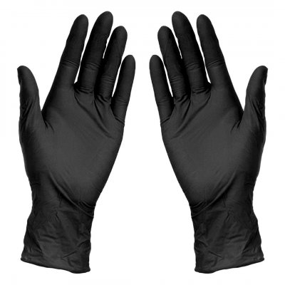 NITRILE GLOVES, nitrilne jednokratne rukavice, crne