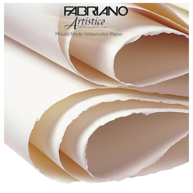 Papir Watercolour Artistico ExtraWh 56x76cm 300g (cold pressed/grana fina) Fabriano 19010079