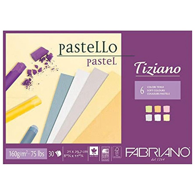 Blok Tiziano Pastello 29,7x21cm 30L 160g Fabriano 46021297 6boja