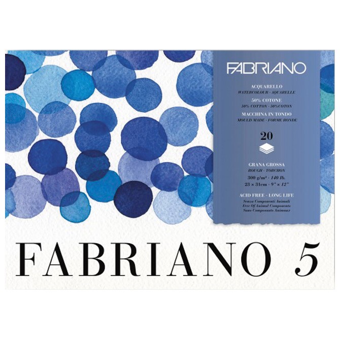 Blok Fabriano 5 31x41cm 20L 300g (rough/grana grossa) Fabriano 19100264