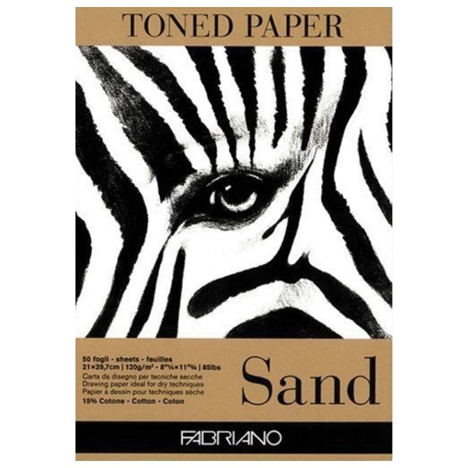 Blok Toned Paper Sand 29,7x42cm 50L 120g Fabriano 19100498 oker