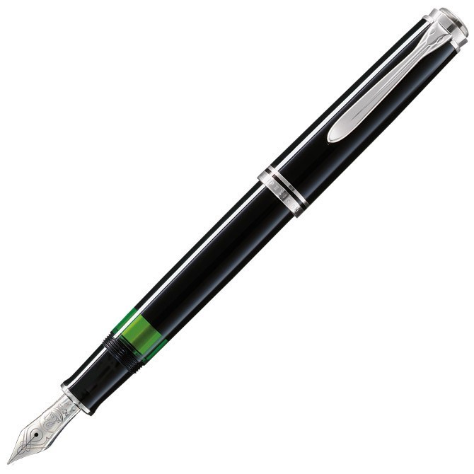 Nalivpero Souveran M805 (M)+poklon kutija sa kožnom belom futrolom G30 Pelikan 925446 crno
