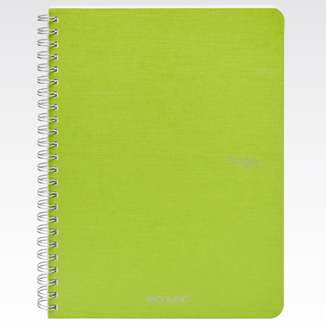Sveska spirala A5 karo 70L 90g EcoQua Fabriano 19148107 limeta zelena (lime)
