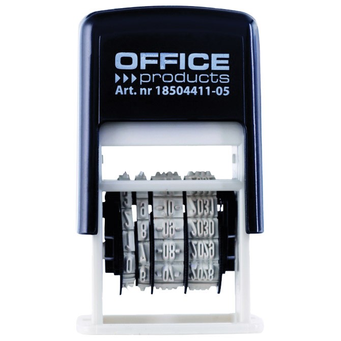 Datumar gumeni H-4mm Office Products Donau 18504411-05 crni