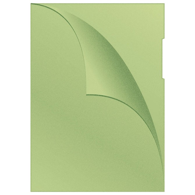 Fascikla "L" u boji 120my pp A4 mat pk100 Q-Connect Donau KF00309 zelena