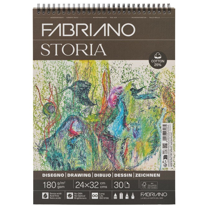 Blok Storia spirala 24x32cm 30L 180g Fabriano 19100737